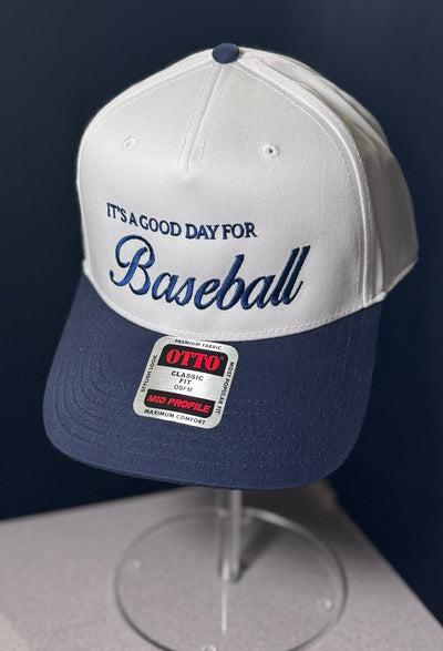 IT'S A GOOD DAY FOR BASEBALL EMBROIDERED TRUCKER